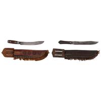Rare MH Cole Skinning Knife Book Archive with Two Knives, MH Cole Scabbards and Original Publication Illustrations and More
