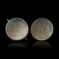 A Chinese Bronze Footed Covered Vessel, Dou, Warring States Period 戰國 青銅豆