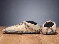 Comanche Beaded Hide Moccasins