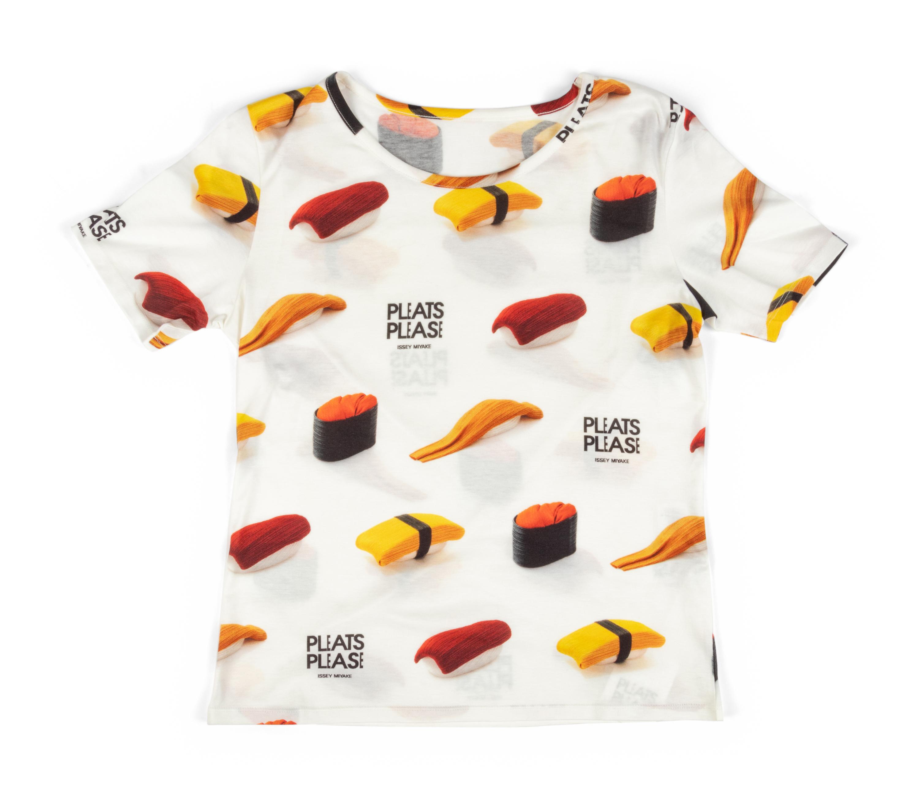 Jean Paul Gaultier, Maille Top With Samurai Imagery and Issey Miyake Pleats Please "Sushi" T-Shirt & "Sushi" Travel Kit, F/W 2009