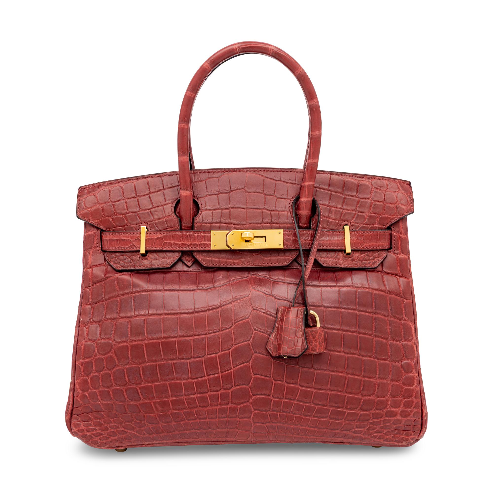 Hermès, Birkin 30 in Burgundy Crocodile