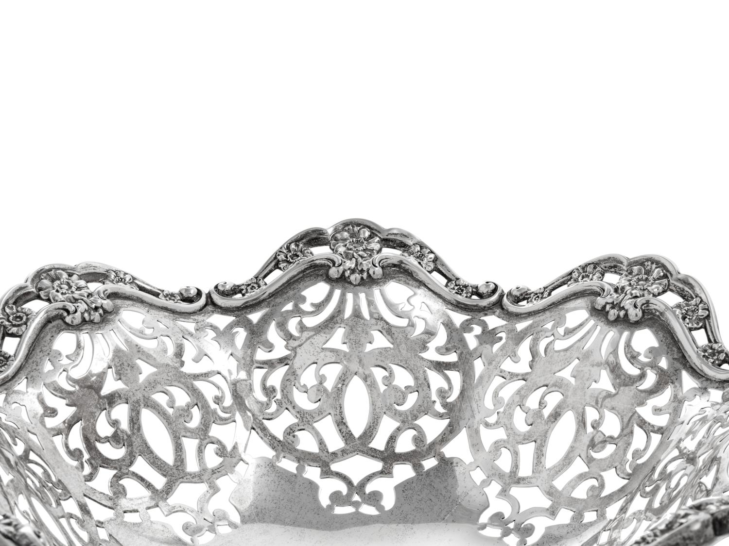 An American Silver Centerpiece Basket