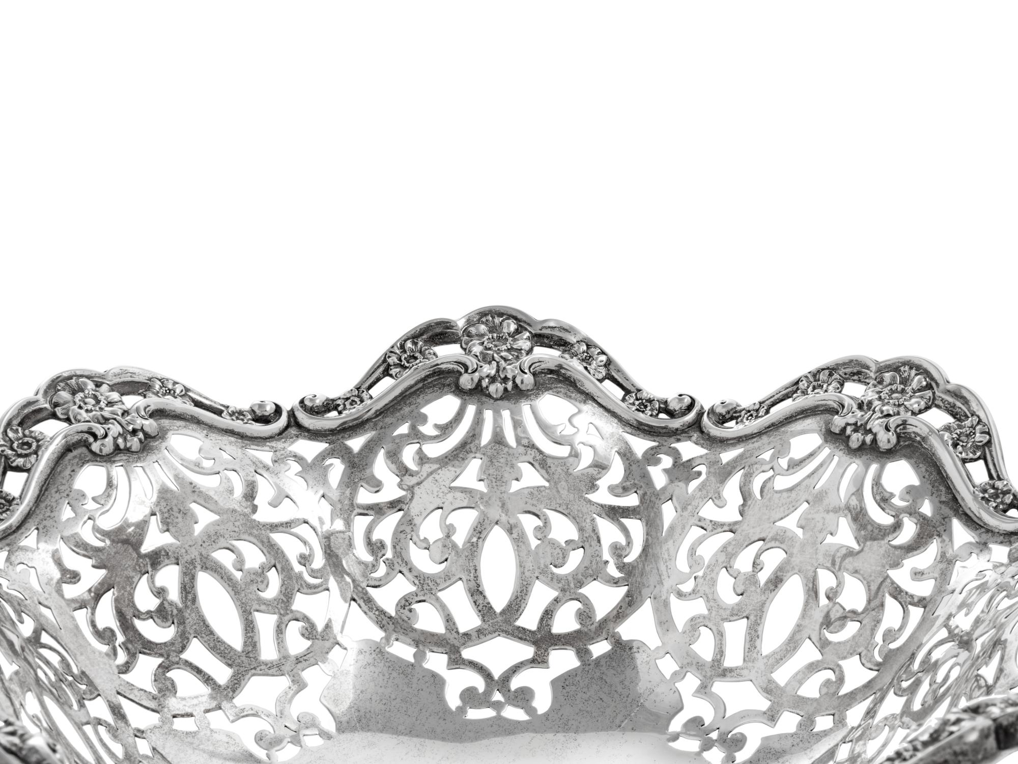 An American Silver Centerpiece Basket