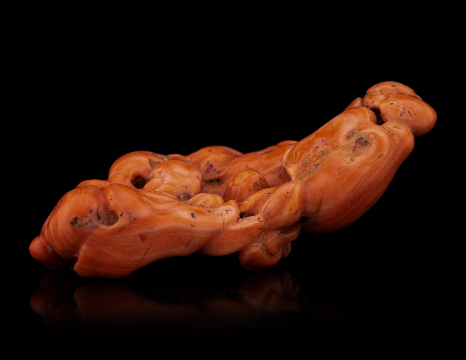 Two Chinese Coral Carvings