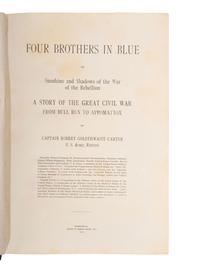 [CIVIL WAR]. CARTER, Robert G. Four Brothers in Blue . Washington: Press of Gibson Bros., Inc, 1913.