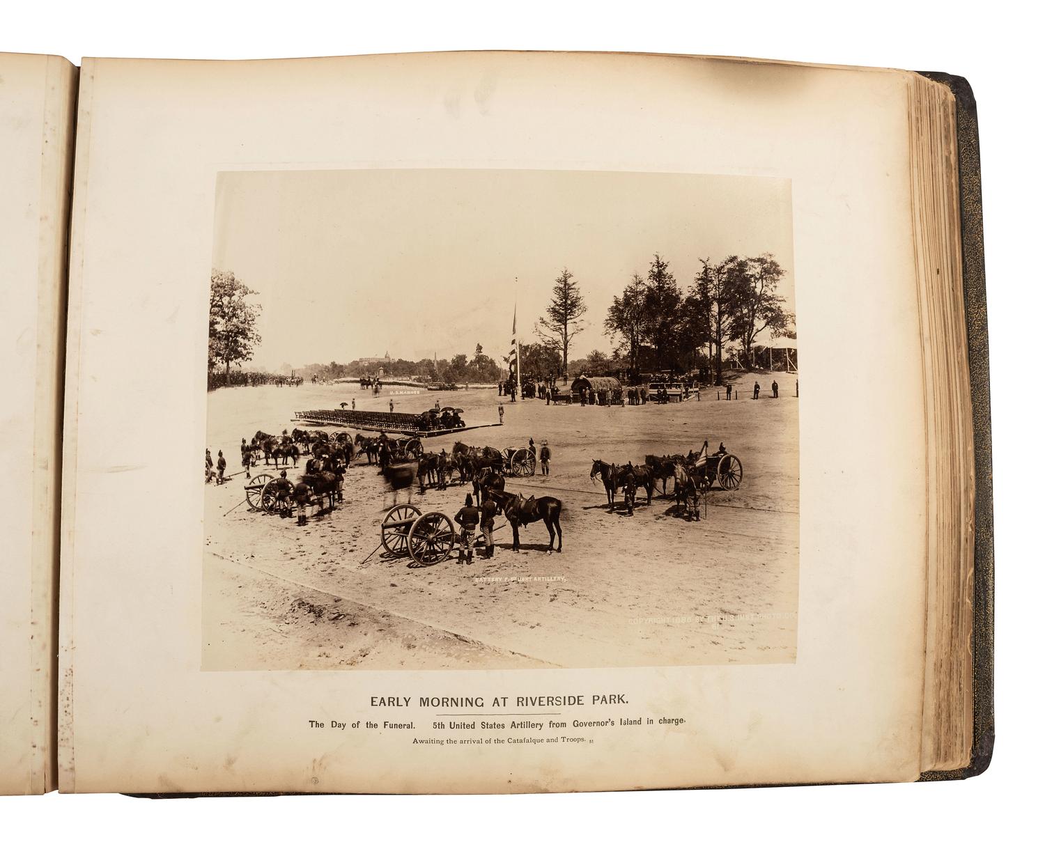 [GRANT, Ulysses S. (1822-1885)]. Photo album commemorating U.S. Grant. Boston: Wm. H. Allen, [1886].