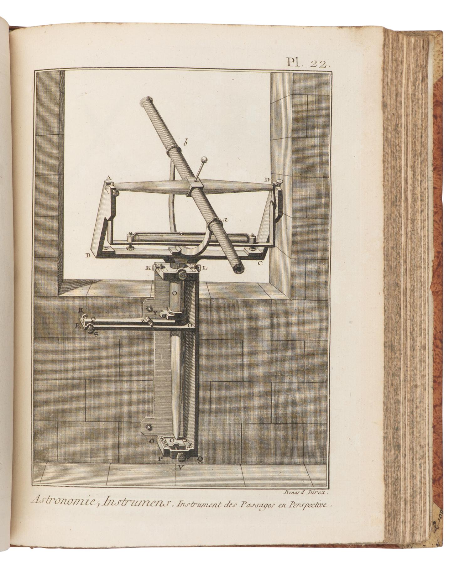 [Science & Technology]. Diderot, Denis (1713-1784) and Jean le Rond D' Alembert (1717-1783), editors. Encyclopédie, ou dictionnaire raisonné des sciences, des arts et des métiers...Nouvelle Edition Geneva: Chez Pellet, 1777-1779.