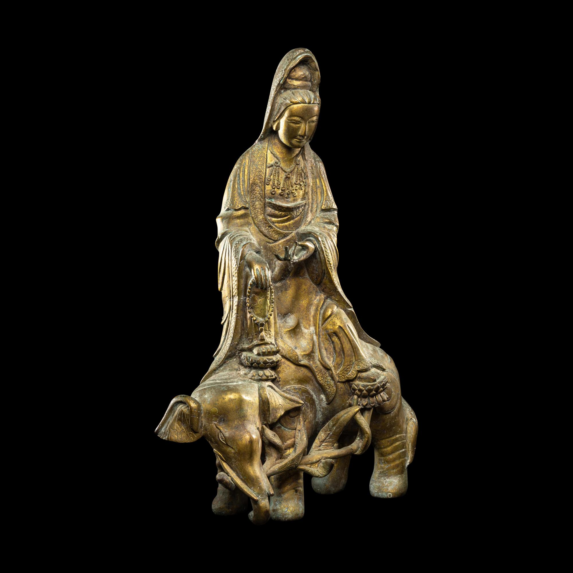 A Chinese Bronze Figure of Guanyin