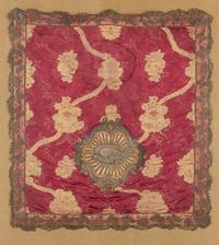 A Framed Metallic Thread Embroidered Panel