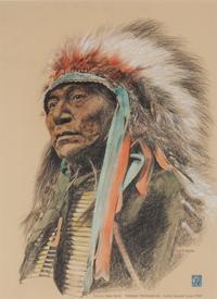 Northwest Coast Painted Carved Wood Totem Pole Height overall 83 inches — (Mid-20th Century)