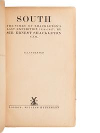 [TRAVEL & EXPLORATION]. SHACKLETON, Ernest Henry, Sir (1874-1922). South. The Story of Shackleton’s Last Expedition 1914-1917. London: William Heinemann, 1919.