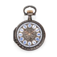 PATEK PHILIPPE, SPAULDING & CO., SILVER OPEN FACE POCKET WATCH, 1892
