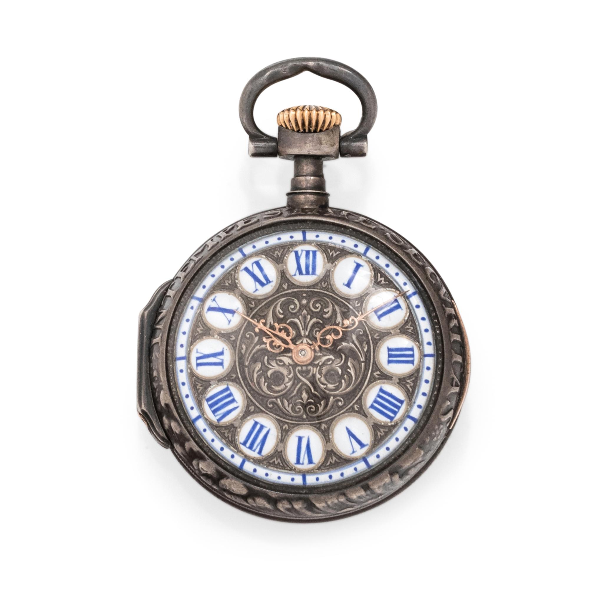 PATEK PHILIPPE, SPAULDING & CO., SILVER OPEN FACE POCKET WATCH, 1892