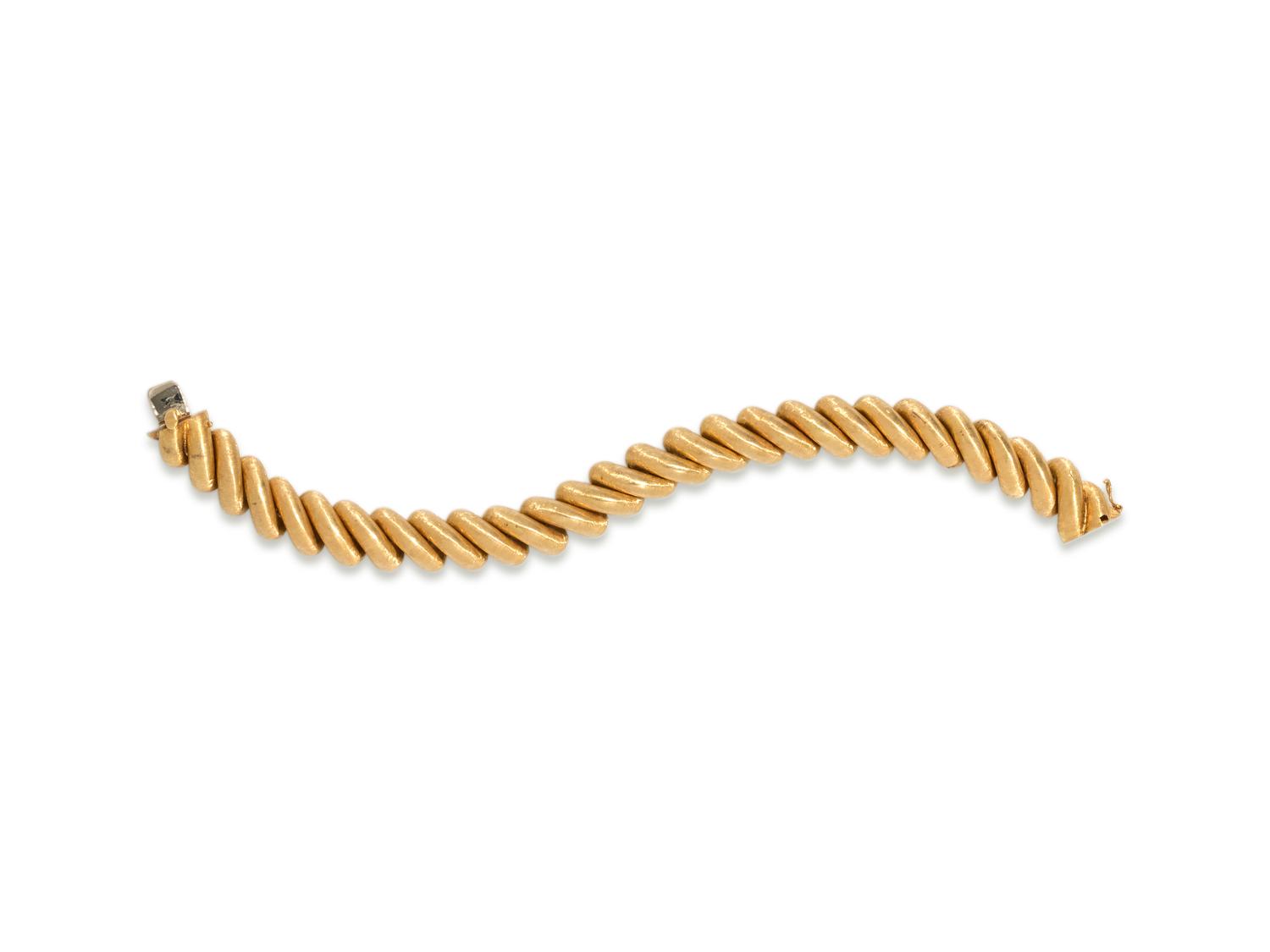MARIO BUCCELLATI, YELLOW GOLD BRACELET