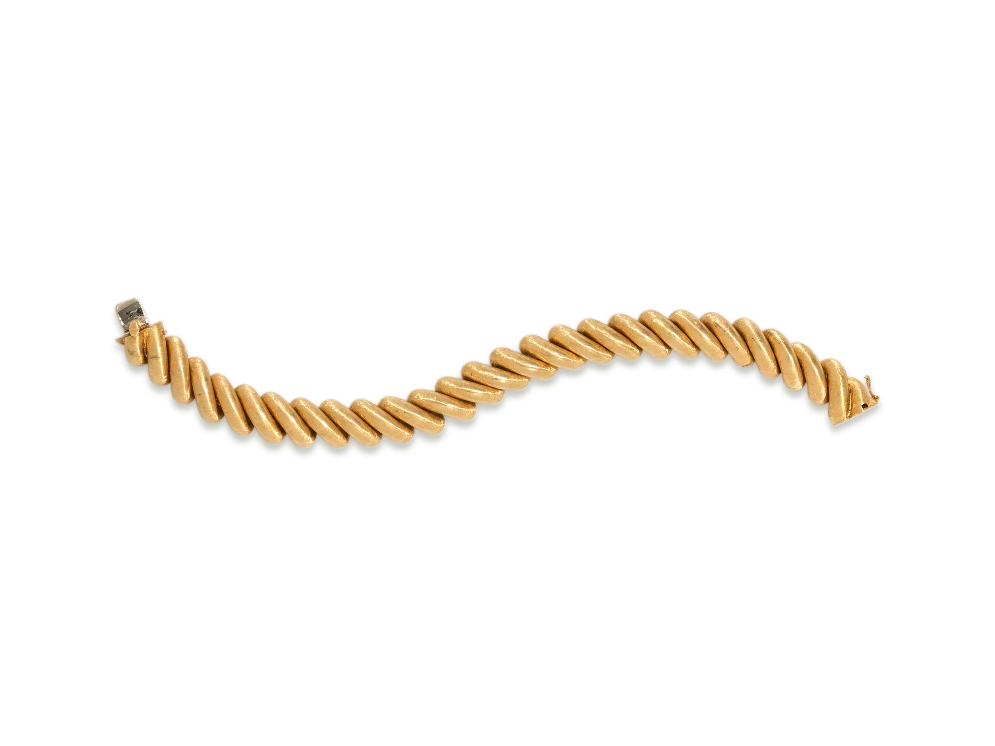 MARIO BUCCELLATI, YELLOW GOLD BRACELET