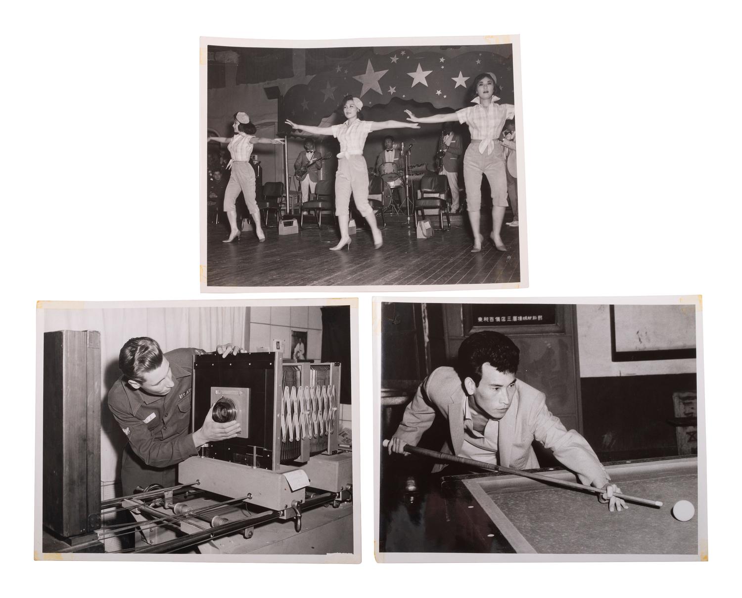 [KOREAN WAR]. Album containing photographs taken in Korea, incl. soldiers and local subjects.
