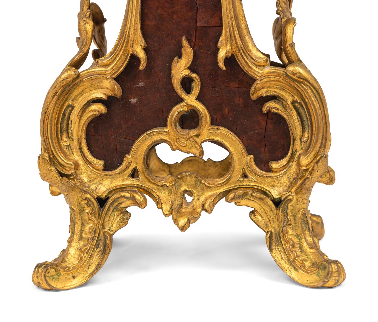 A Louis XV Style Gilt Metal Five-Light Candelabrum