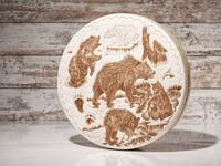Five Bears of North America , Monumental Quilled Box
