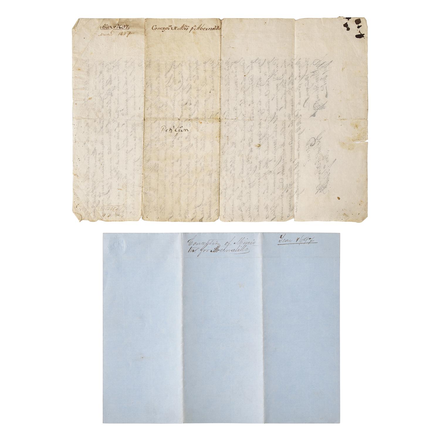 [Native-Americana] [New Mexico] Obregon, Antonio de. Autograph Document, signed
