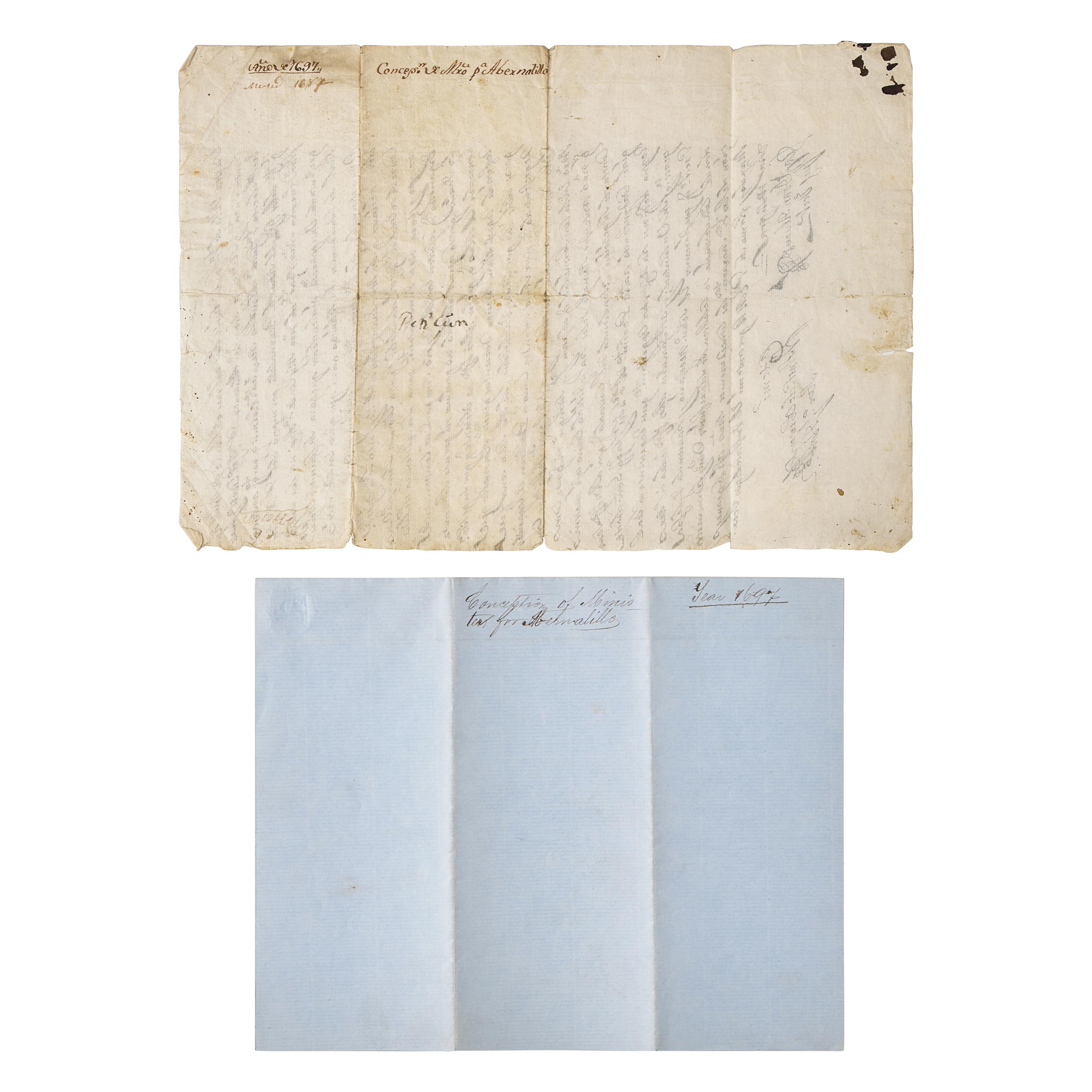 [Native-Americana] [New Mexico] Obregon, Antonio de. Autograph Document, signed
