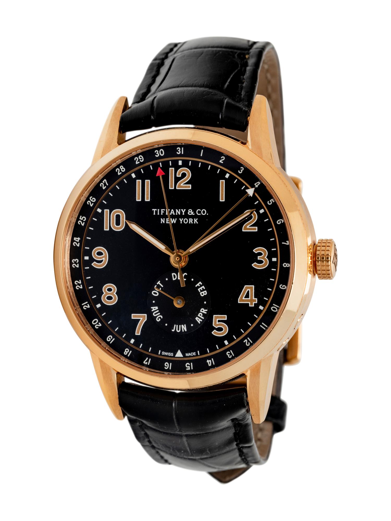 TIFFANY & CO., 18K YELLOW GOLD 'CT60' ANNUAL CALENDAR WATCH