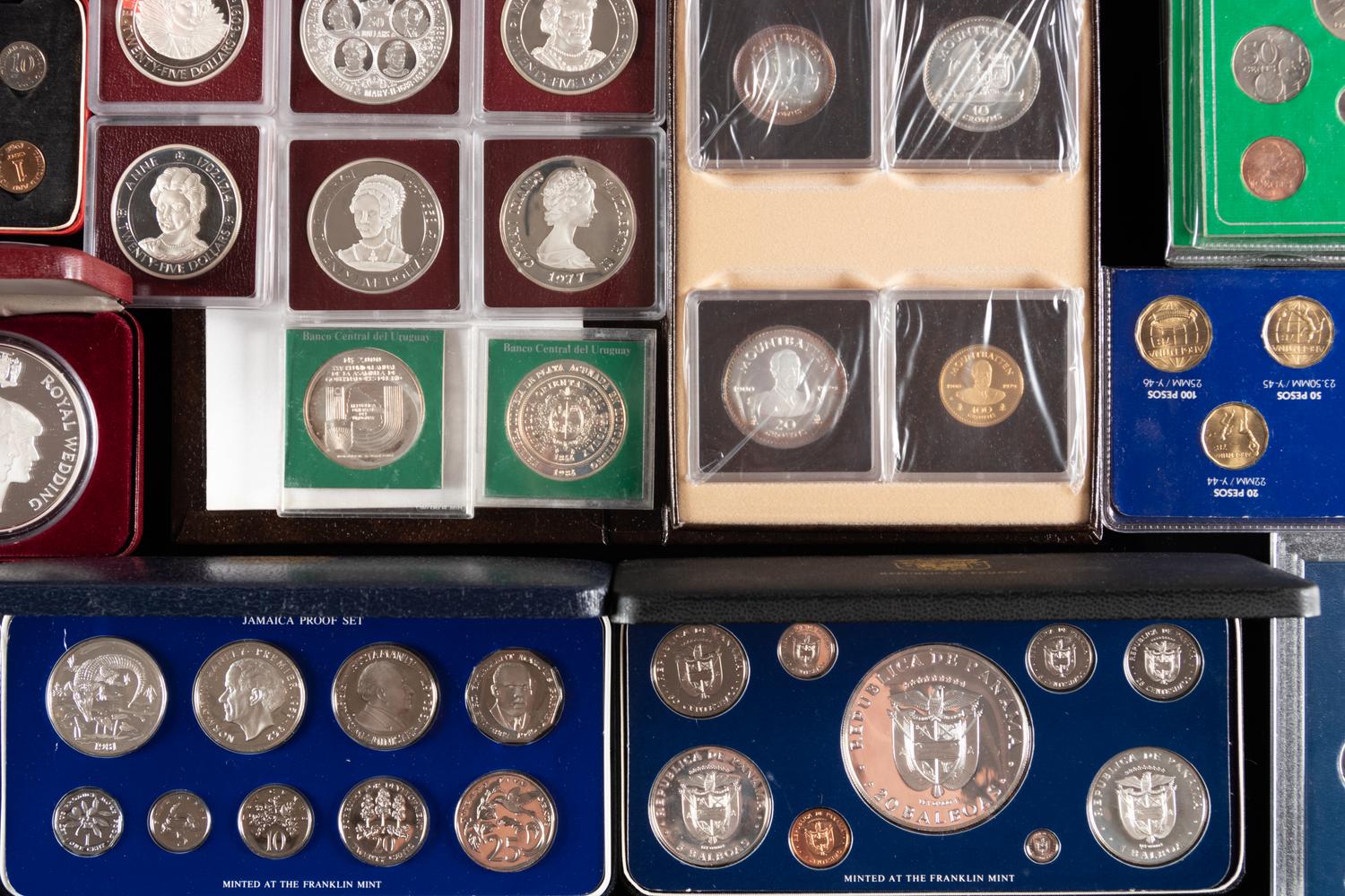 [INTERNATIONAL] A Large Collection of Central American, South American & Caribbean Commemorative Coins and Circulation Sets