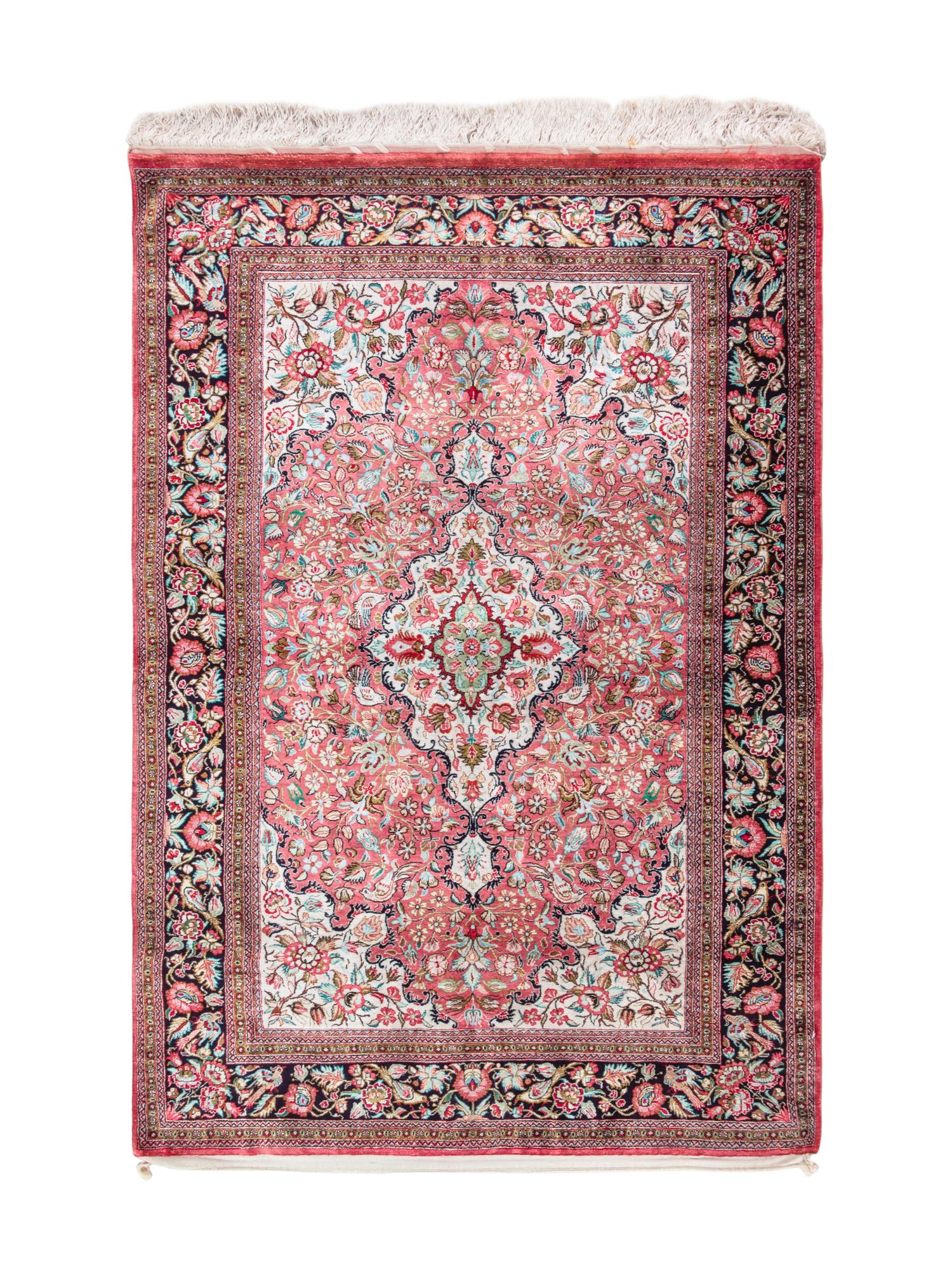 A Qum Silk Rug