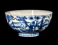 A Chinese Blue and White Porcelain 'Boys' Bowl