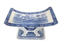 A Pair of Copeland Spode's Tower Transferware Pottery Stools