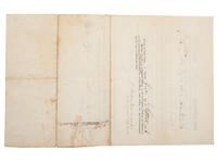 [SLAVERY & ABOLITION] -- [SMITH, Gerrit (1797-1874)]. Partly printed indenture transferring land from abolitionist Gerrit Smith to Thornton Kendall of Newburgh, Orange County, New York. 1 September 1846.