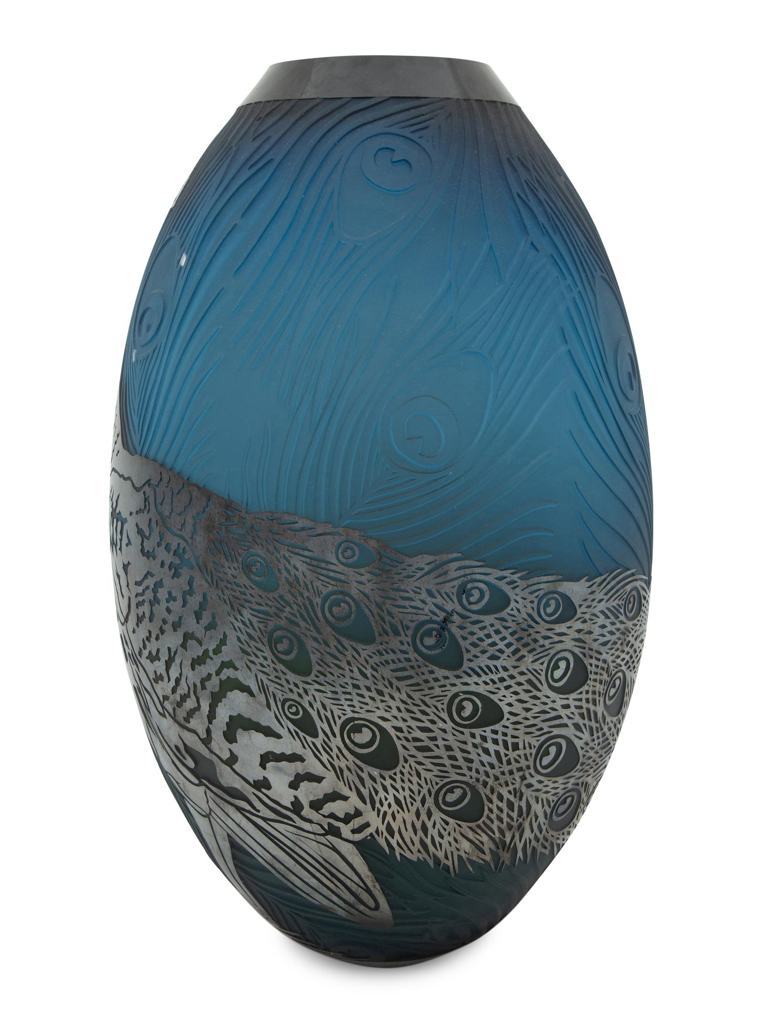 Peacock Vase