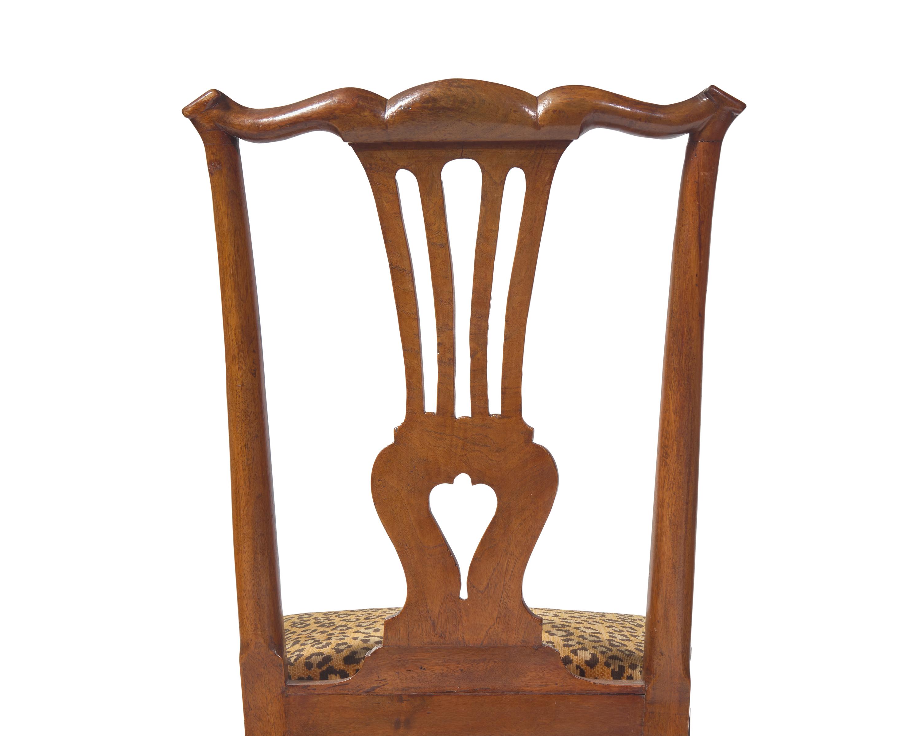 A Pair of Southern Chippendale Mahogany Side Chairs