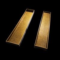 A Japanese Gold and Black Lacquer Rectangular Covered Box