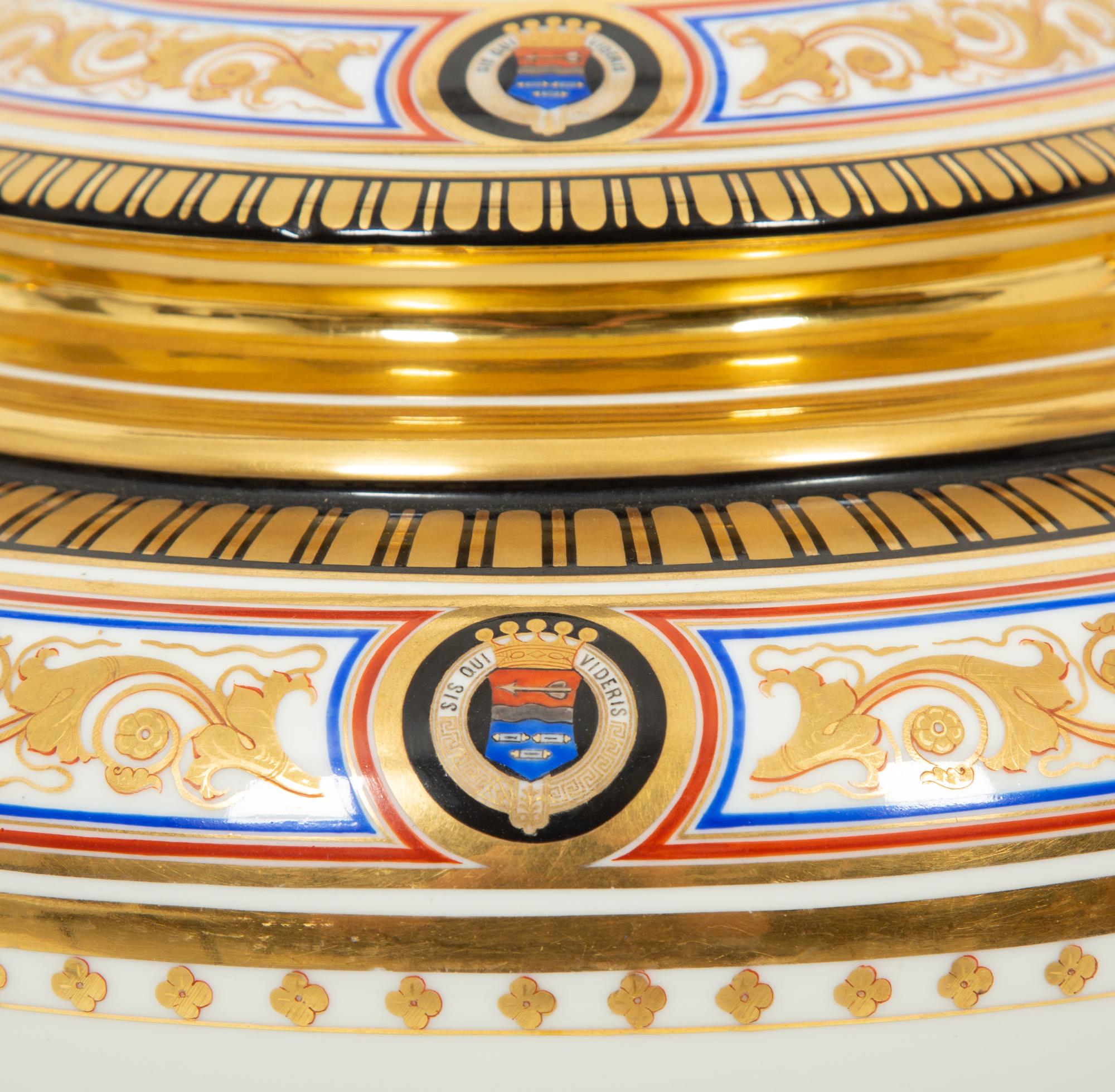A Gardner Painted and Gilt Porcelain Tureen - TO BE RETURNED TO OWNER
