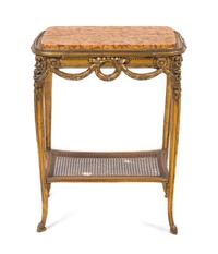 A Louis XV Style Giltwood Table