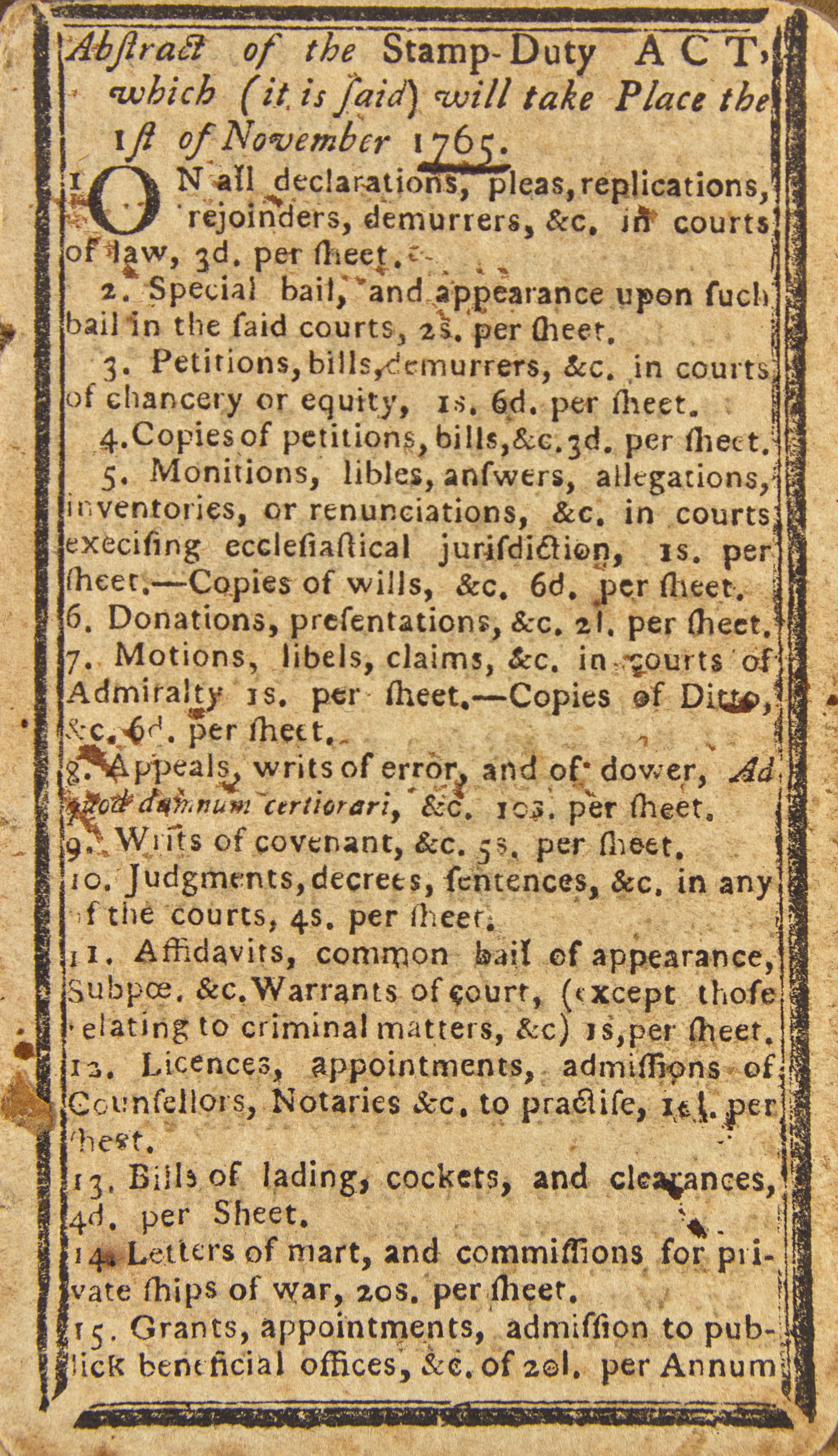 [American Revolution] [Stamp Act] (Moore, Richard, pseudonym). ( The New-York Pocket Almanack, For the Year 1766... )