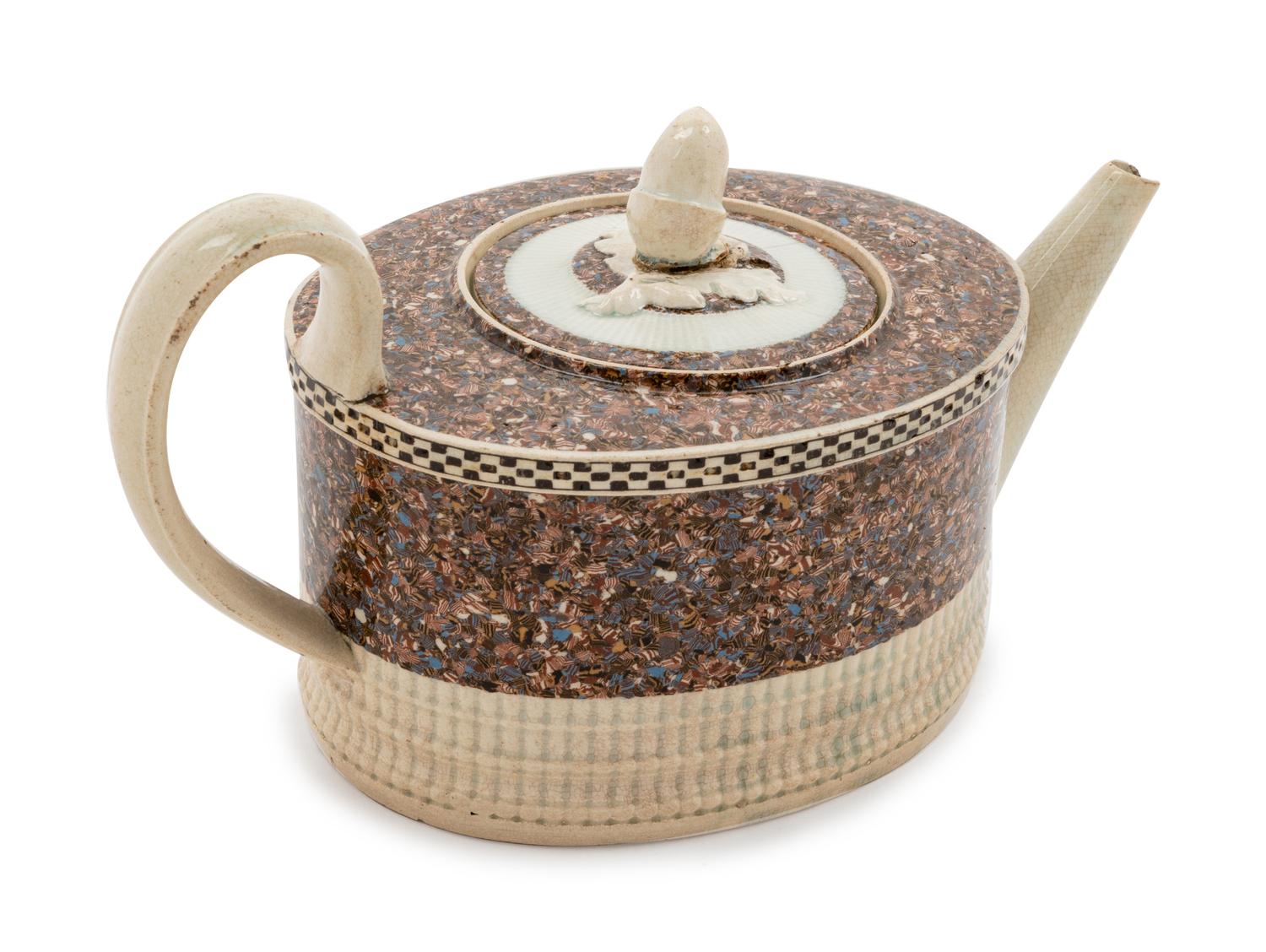 A Staffordshire "Terra Tersia" Creamware Teapot