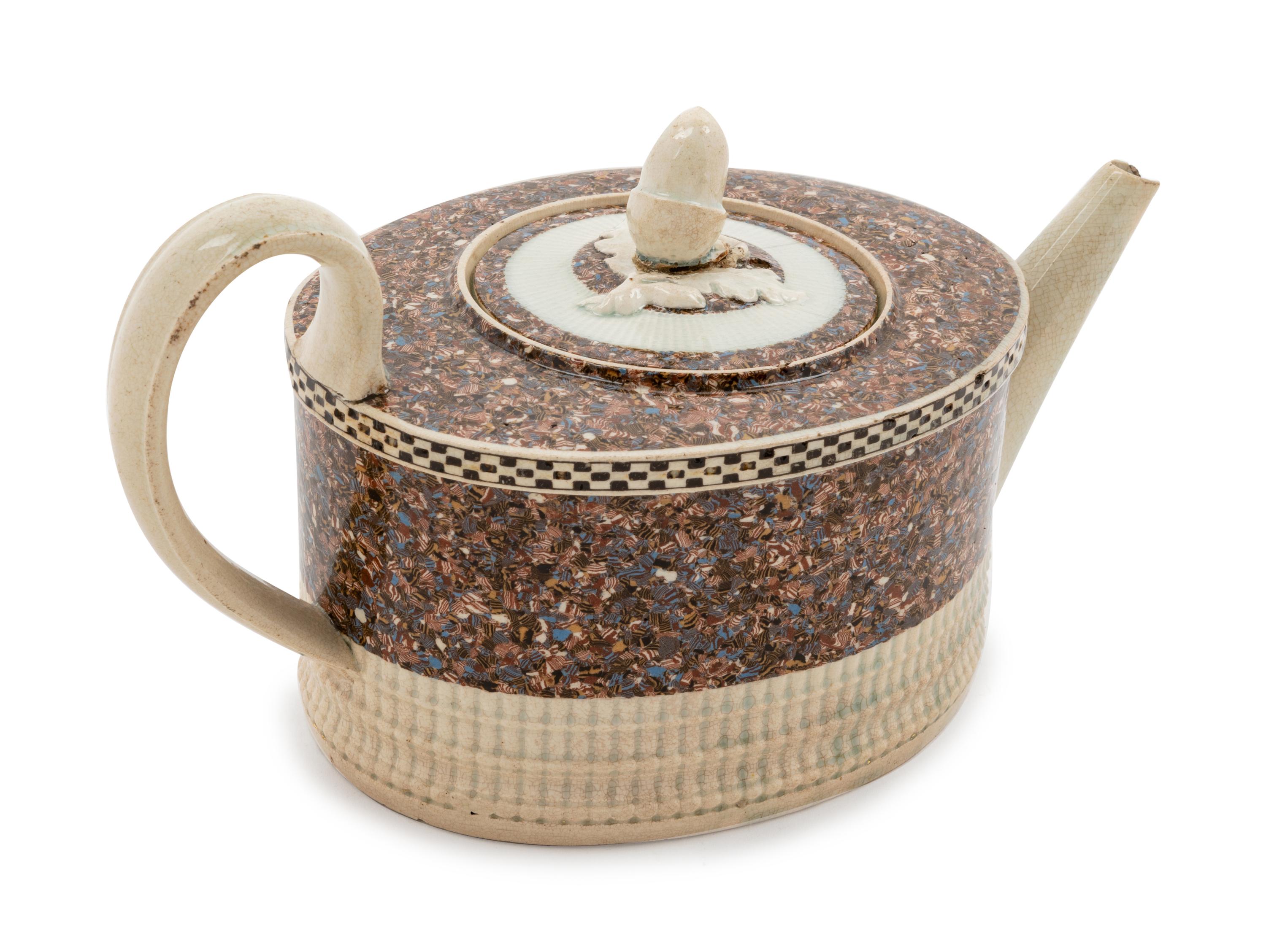 A Staffordshire "Terra Tersia" Creamware Teapot