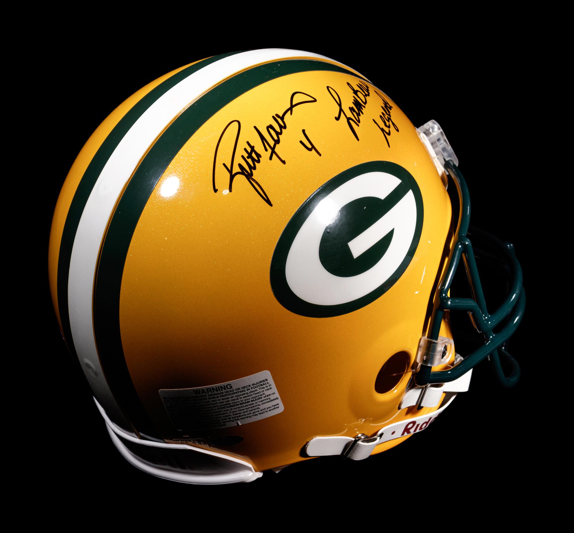 A Group of Brett Favre Signed Green Bay Packers Items,
