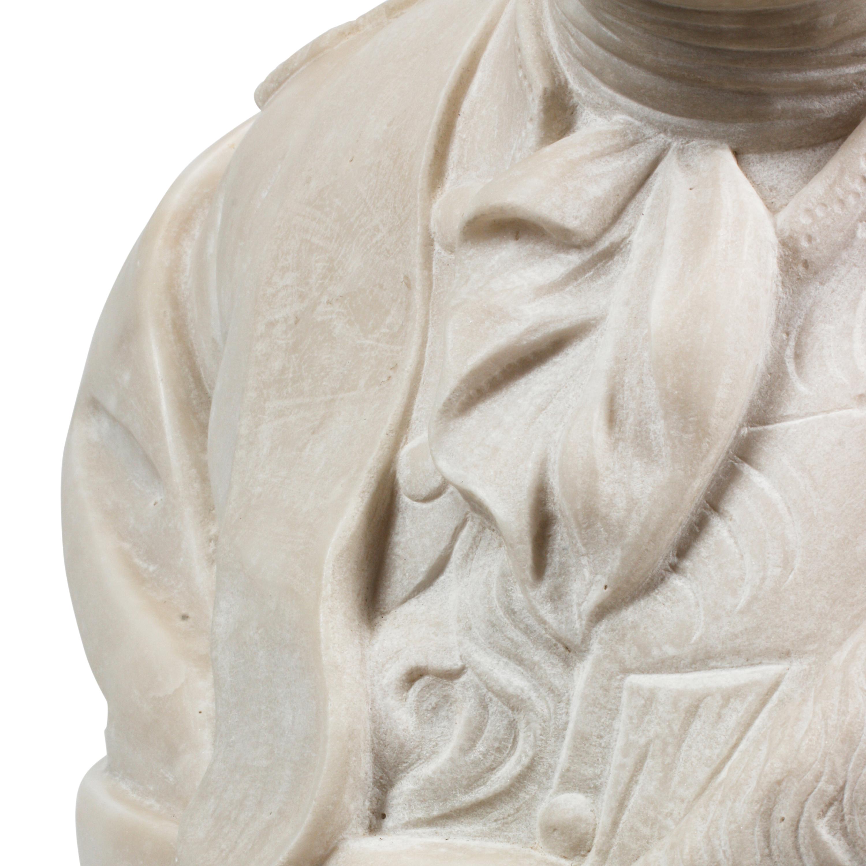 A Continental Marble Bust of Louis XVI