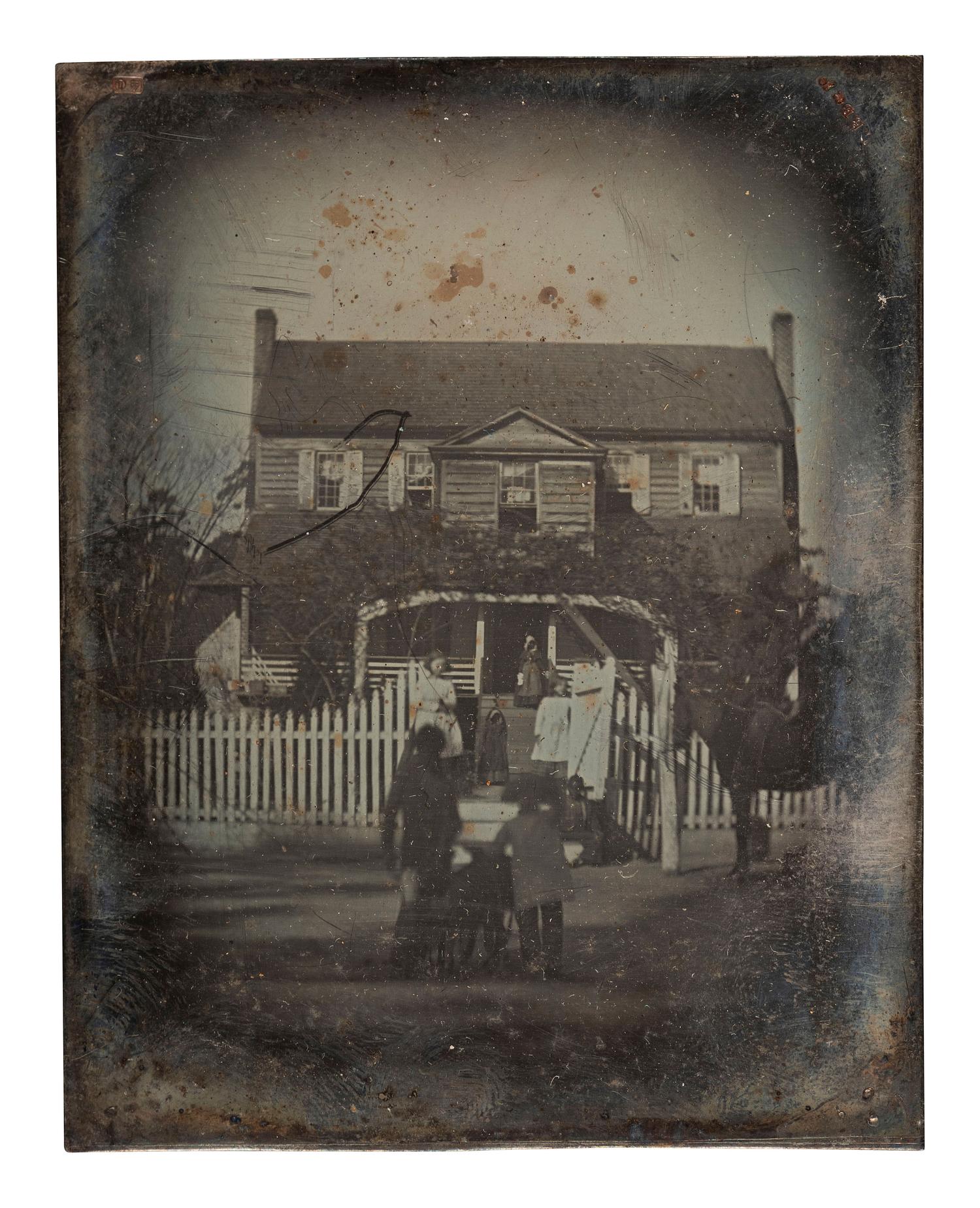 [EARLY PHOTOGRAPHY]. A collection of images associated with South Carolina doctor and plantation owner Sidney Smith, including what may be the earliest known images of an identified plantation and enslaved African Americans posed with their owner.