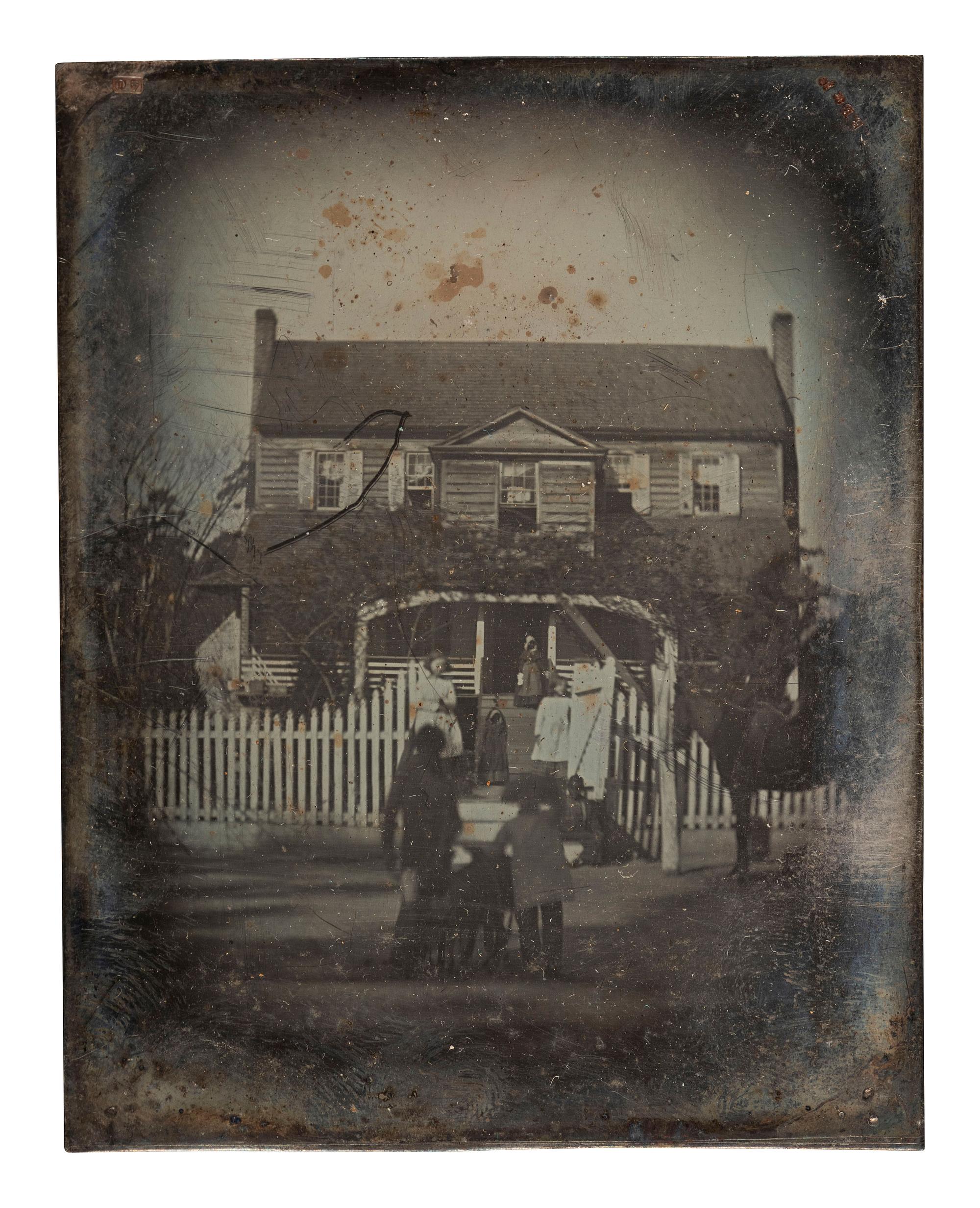 [EARLY PHOTOGRAPHY]. A collection of images associated with South Carolina doctor and plantation owner Sidney Smith, including what may be the earliest known images of an identified plantation and enslaved African Americans posed with their owner.