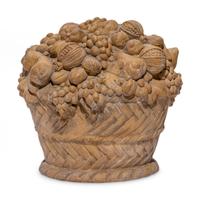 A Terra Cotta Model of a Fruit-Filled Basket