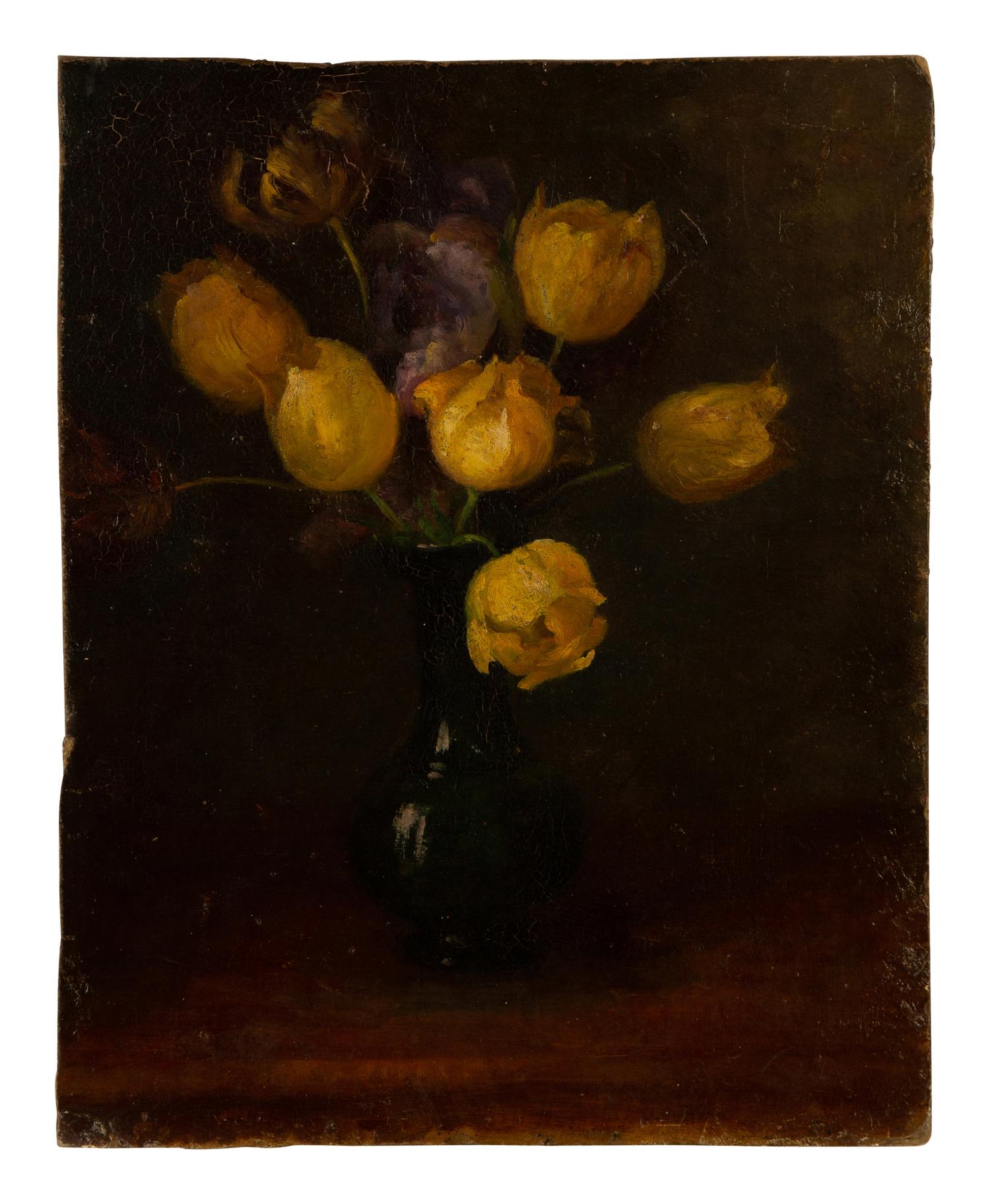 Still Lifes (four works on two double-sided boards)
