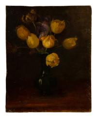 Still Lifes (four works on two double-sided boards)