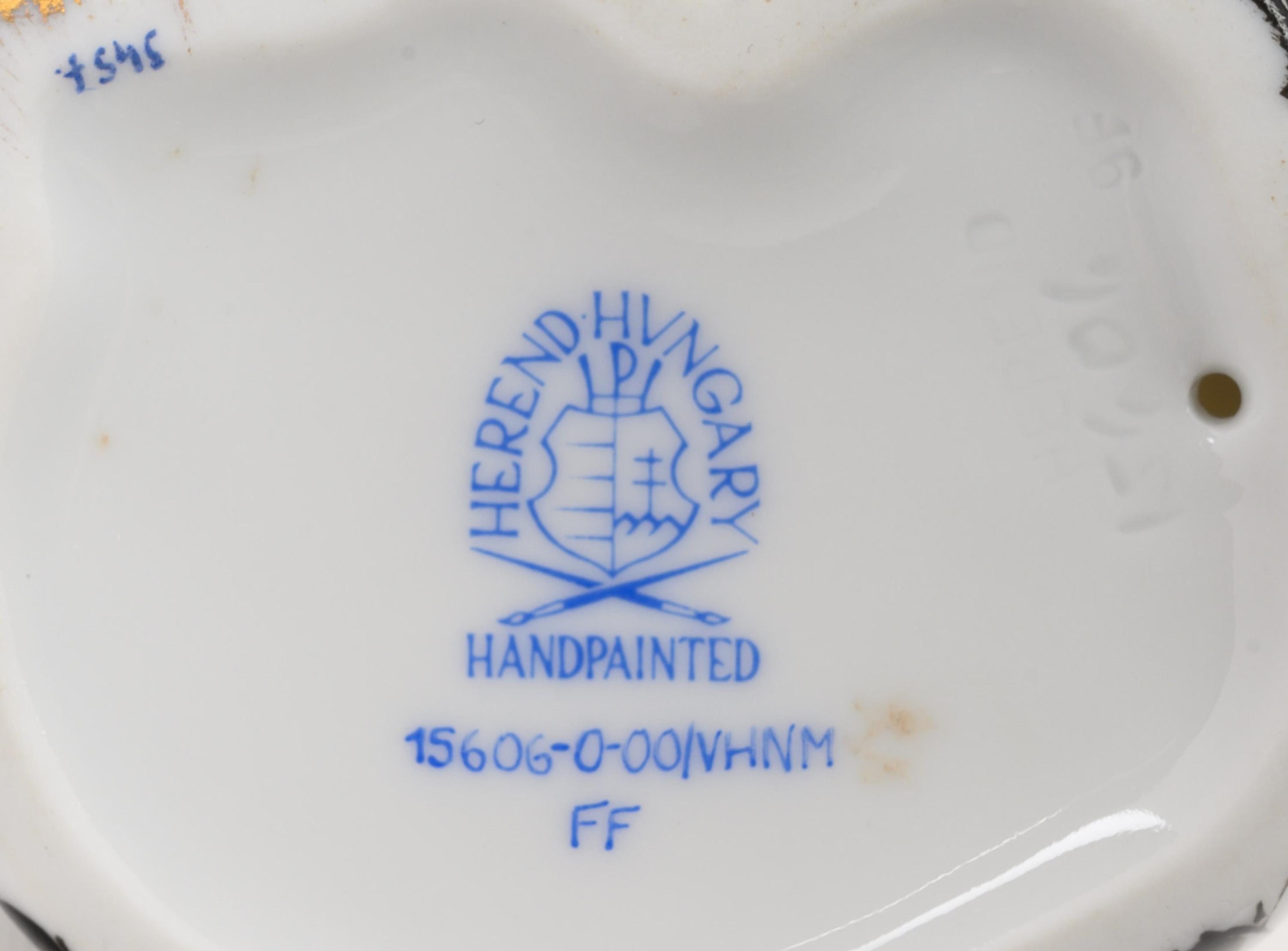 Three Herend Porcelain Articles