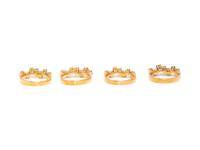 DIAMOND, RUBY, EMERALD, AND SAPPHIRE STACKABLE RINGS