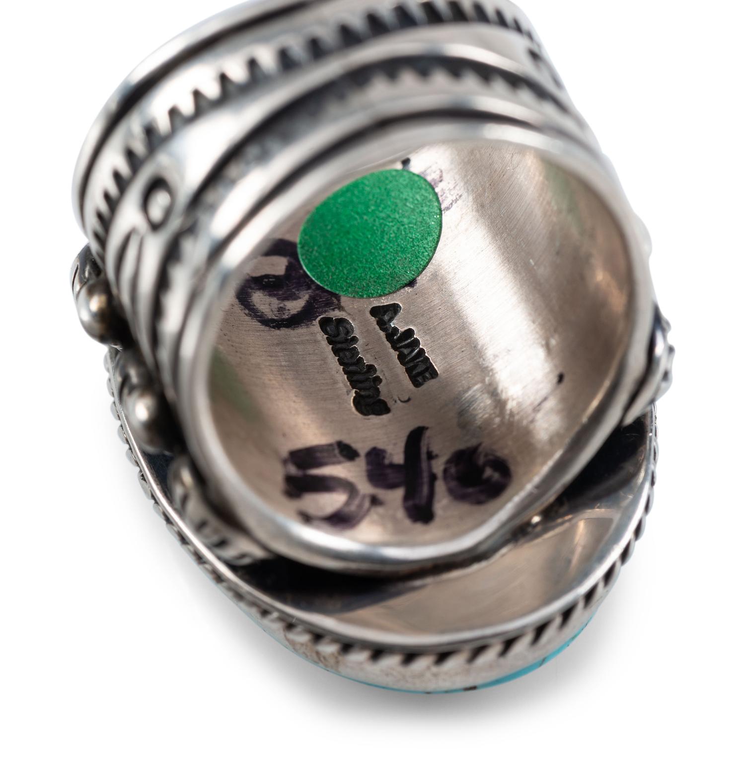 Navajo Sterling Silver Rings, with Inlay
