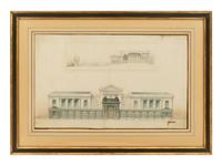 Three Elevations of Beaux Arts Buildings, Paris