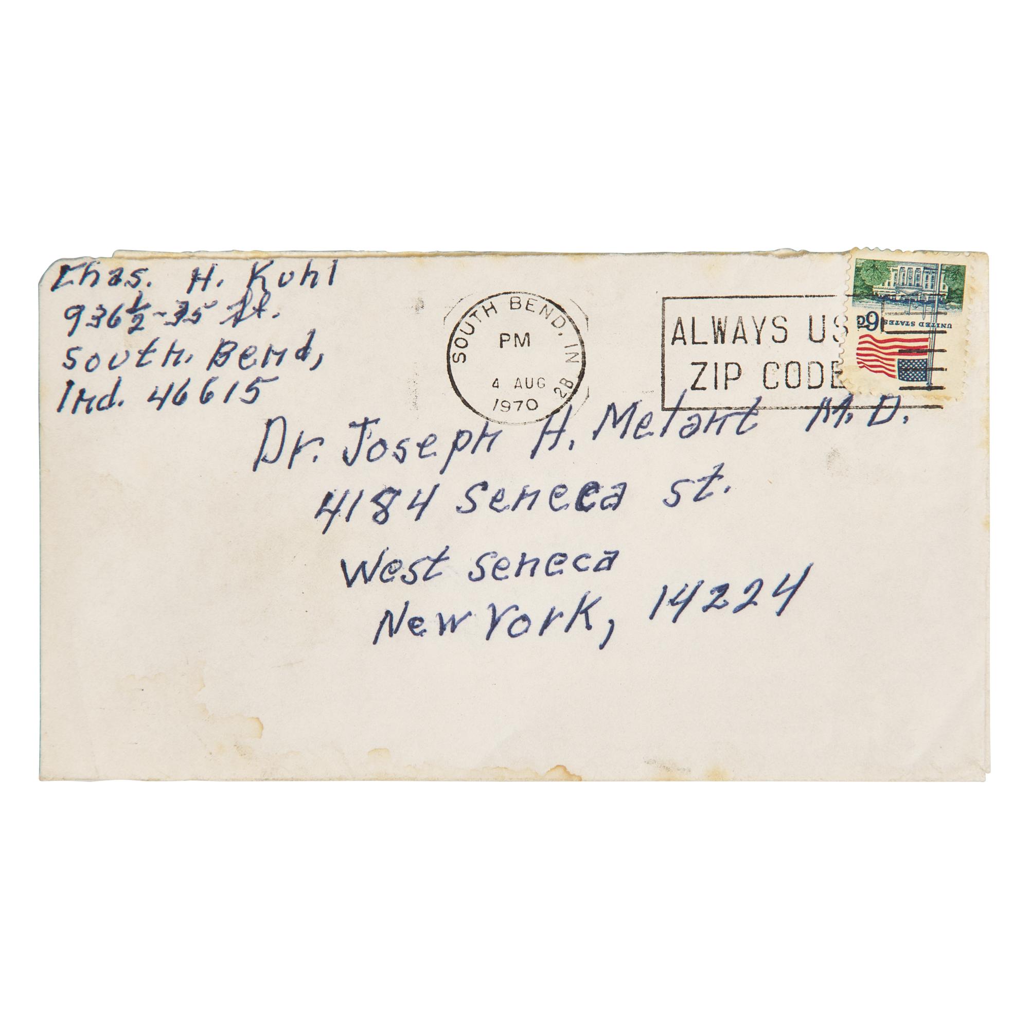 [World War II] [Patton, Gen. George S.] Kuhl, Charles H. Autograph Letter, signed